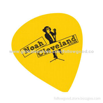 Custom Imprinted Guitar Pick, Great Sound, Great Strength, 0.46 to 1.5mm Thickness